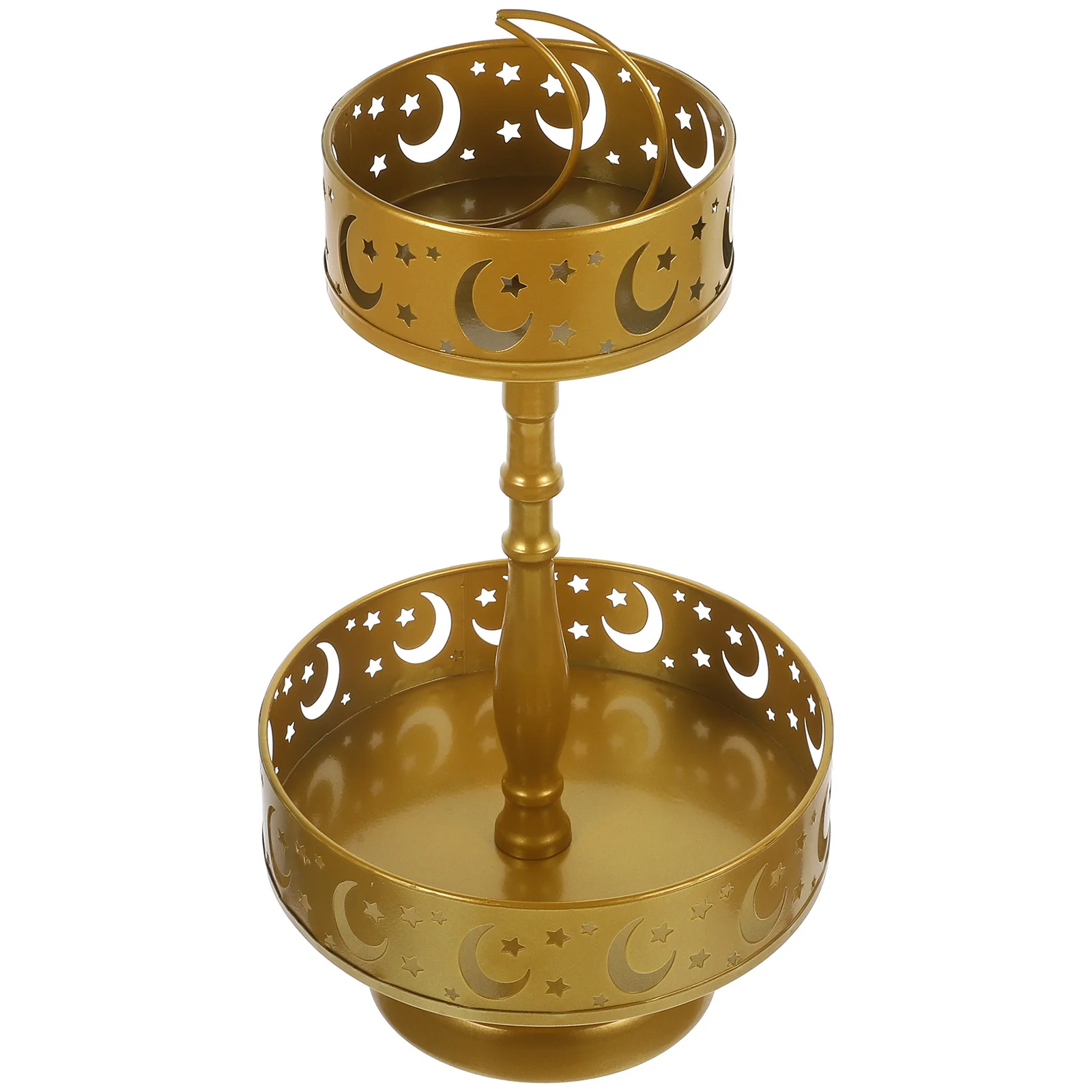 

Cake Stand Moon Pattern Iron Dessert Tray For Wedding Party Dessert Table Tiered Serving Tray