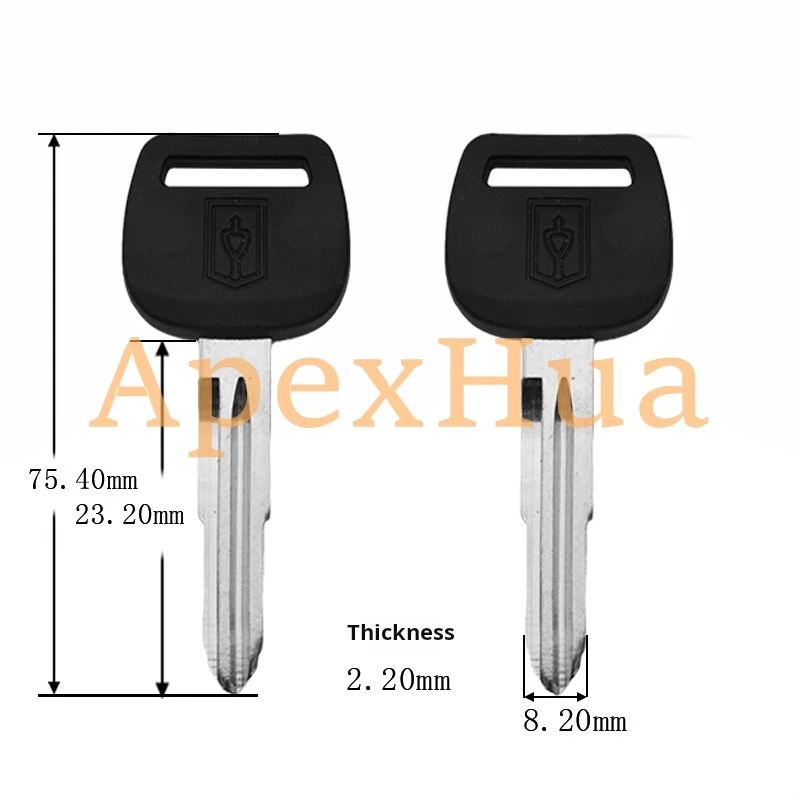 مفتاح رأس مطاطي فارغ لـ Jinbei، فتحة واحدة/مزدوجة يسار/يمين ملحق مفتاح عالمي لموديلات Jinbei Van #2