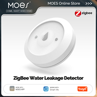 MOES Tuya ZigBee Smart Water Sensor Leak Detector Immersion Sensor Flood Water Leakage Alarm Smart Life App Remote Monitoring