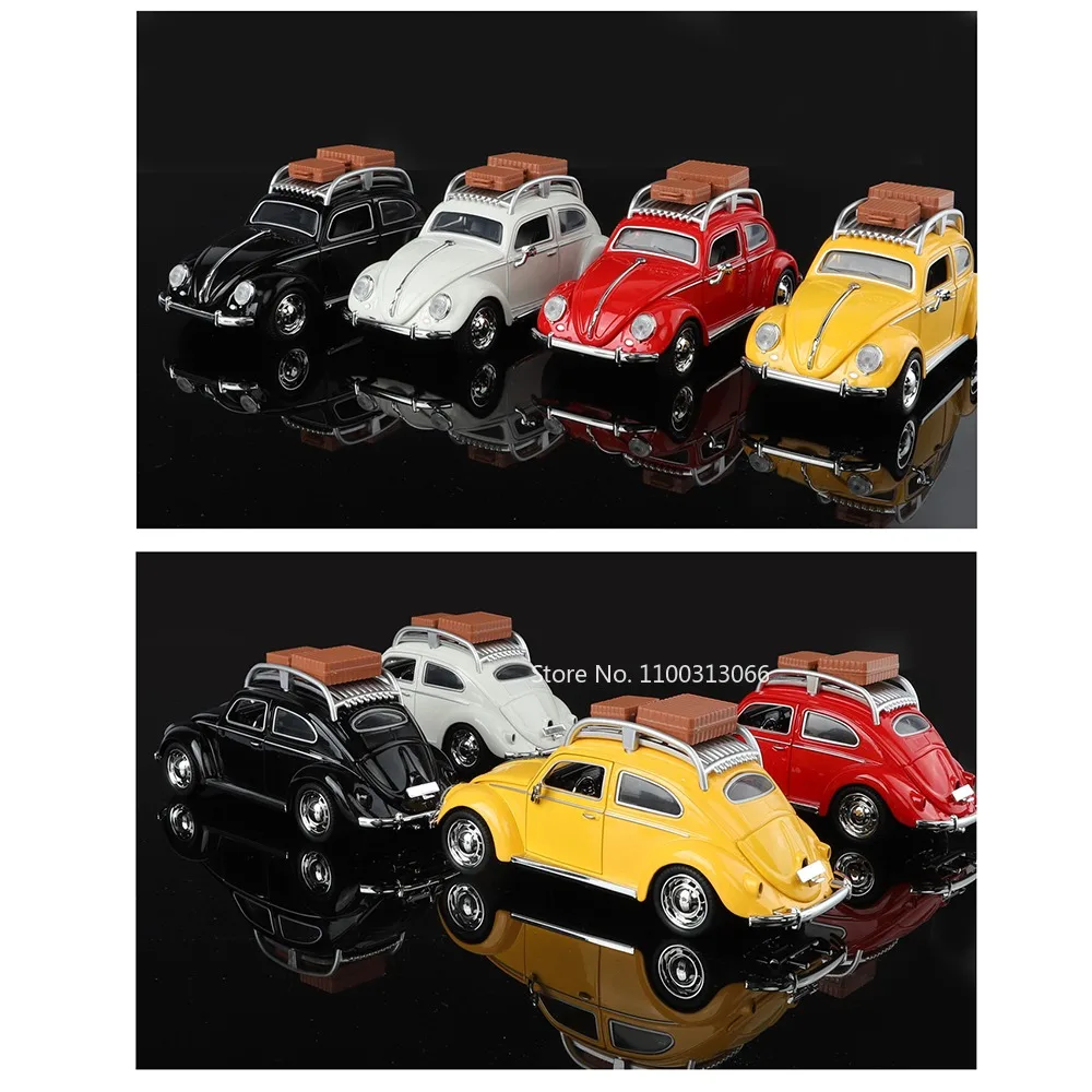 1:32 بيتل ألعاب مصنوعة من خليط معدني نماذج سيارات دييكاست مع صوت خفيف لعبة مصغرة الأبواب مفتوحة التراجع المركبات للبنين هدايا عيد الميلاد