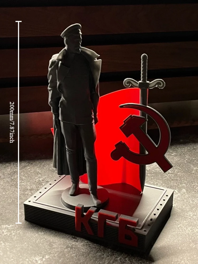 Felix Dzerzhinsky KGB Statue 3D Printed Figure Model Soviet Union Memorabilia Collector's Item 200mm