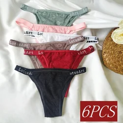 6Pcs/Set Panties Women Lace Brazilian Panties Female Underpant Low Waist Lingerie Sexy Underwear Lace Intimates