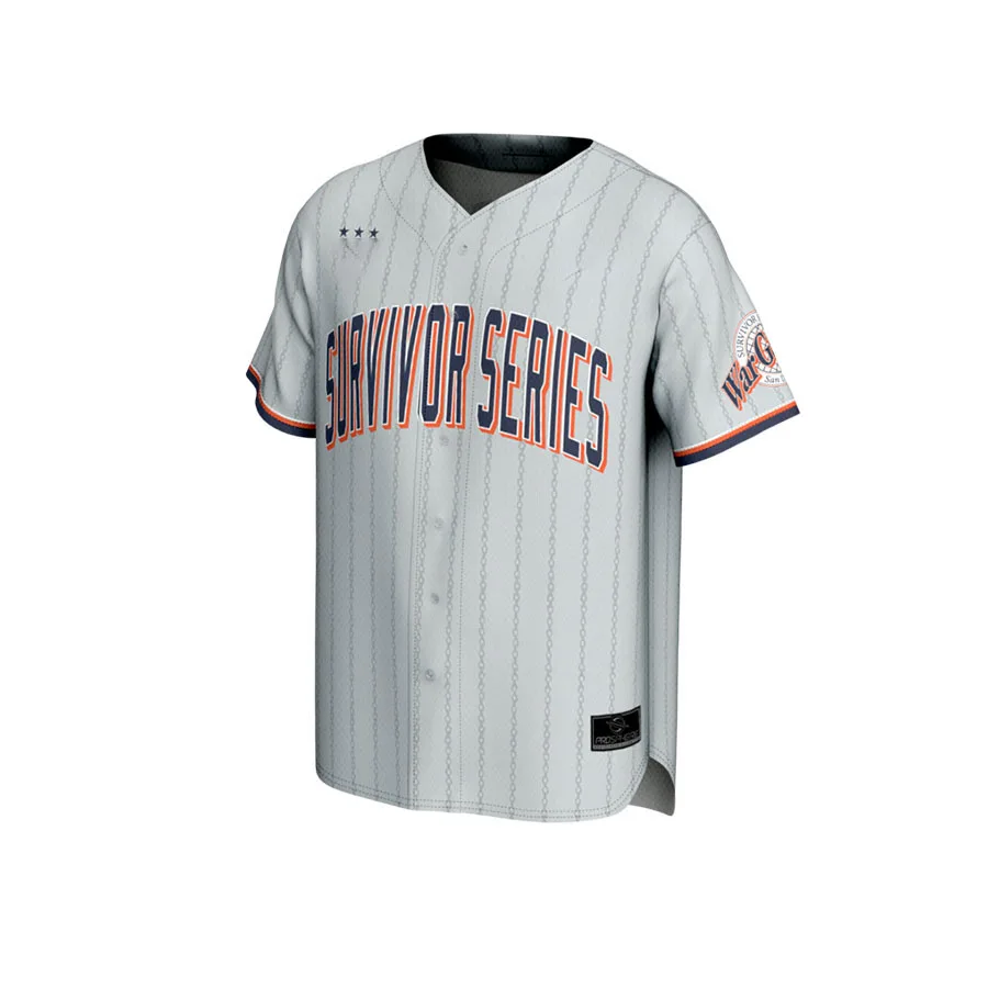 

Men's Gray Survivor Series 2025 Baseball T-shirt is Simple Stylish Loose and Breathable Suitable for Outdoor Sports and Fitness