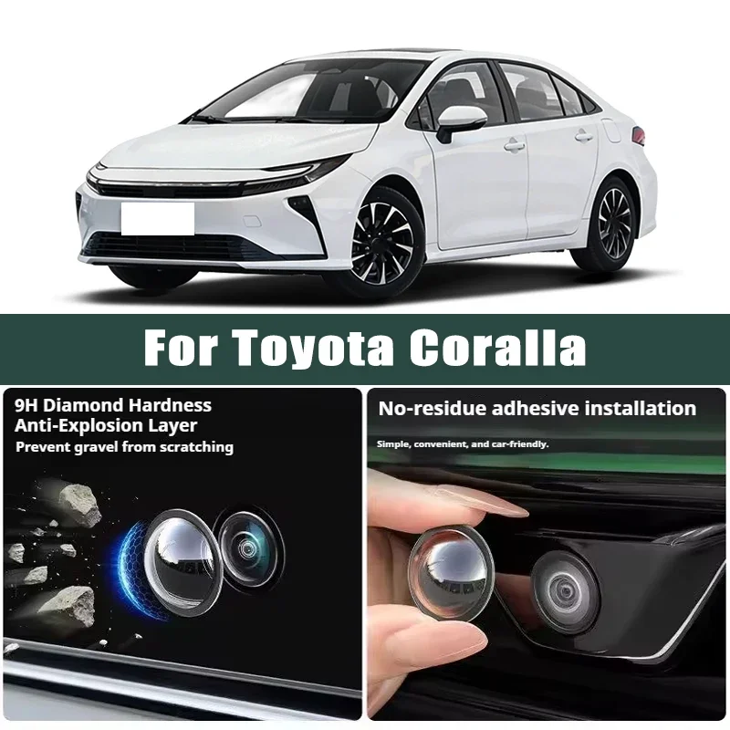 

Car Camera Lens Protector 2PCS Rear View Backup Camera Cover Camera Protection Anti Scratch Waterproof For Toyota Coralla