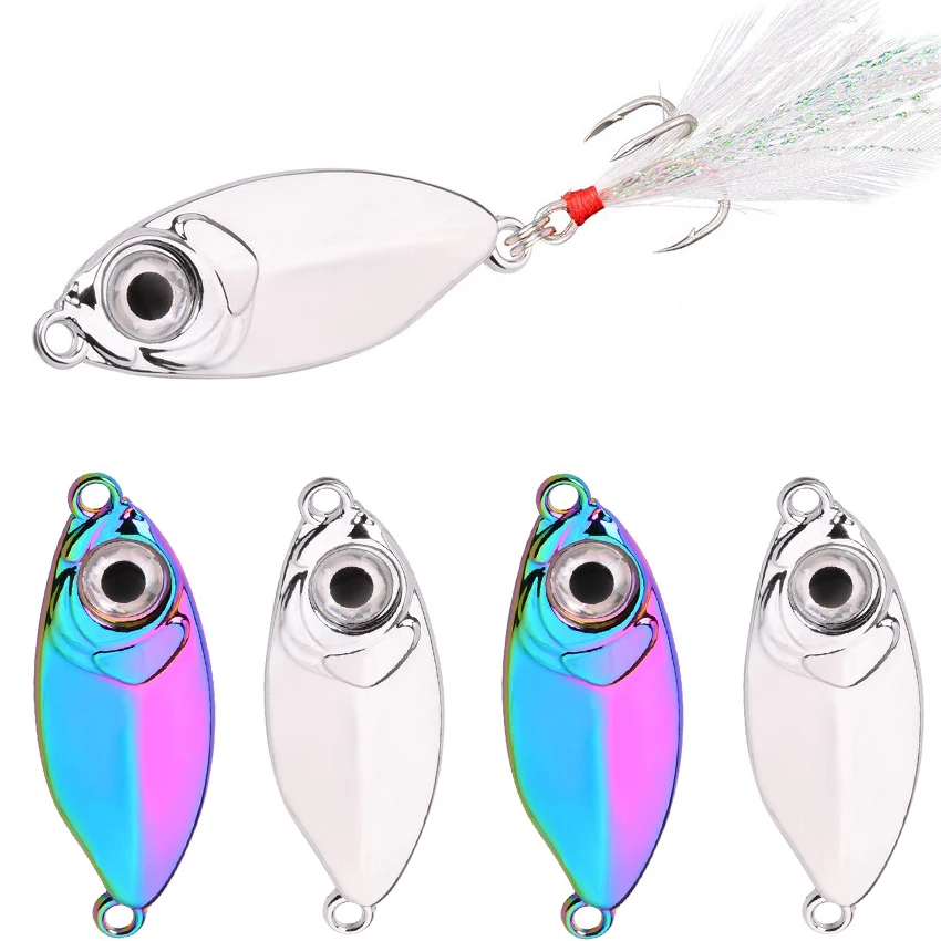 Metalen Gegoten Jig Lepel 5/7/10/15/20G Shore Casting Jigging Vis Zeebaars lokken Kunstaas Pakken Swimbait Vissen Lokt Pesca