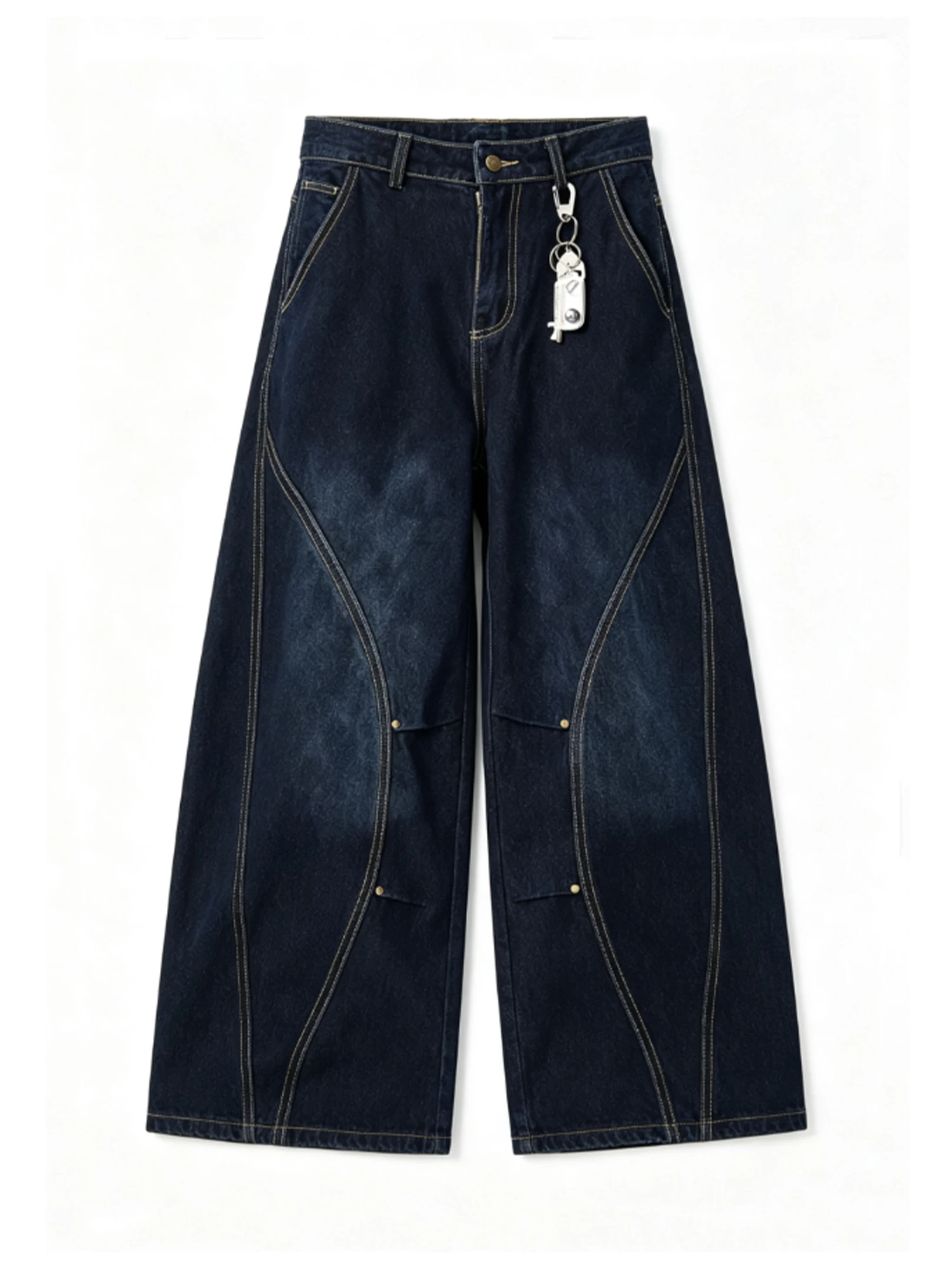 

Women Dark Blue Y2K Gyaru Baggy Jeans Vintage Harajuku Boyfriend style Jean Pants Grunge Hiphop Oversize Wide Leg Denim Trousers