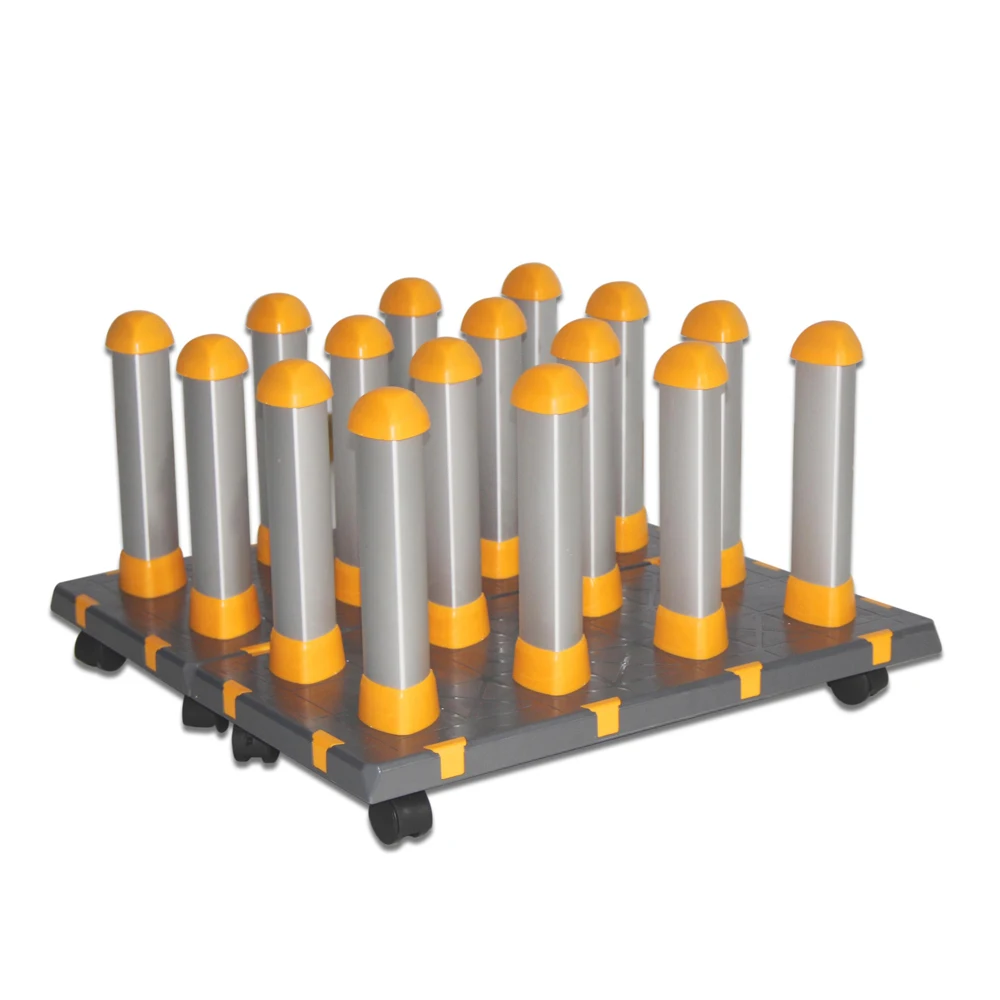 

US Stock Qomolangma Modular Floor Rack for Vinyl & DTF Film Rolls Tool-Free Assembly for 3 Inch Core media able to hold 16 rolls