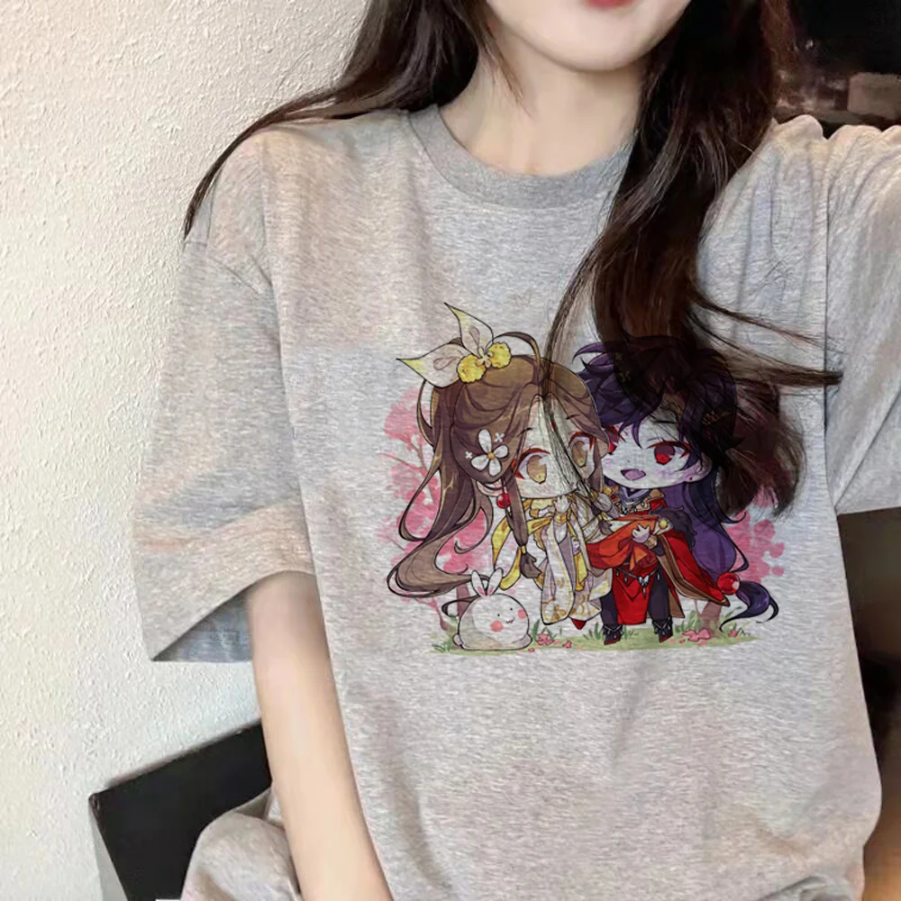 Tian Guan Ci Fu TGCF top women Y2K manga Tee female harajuku y2k Japanese clothing