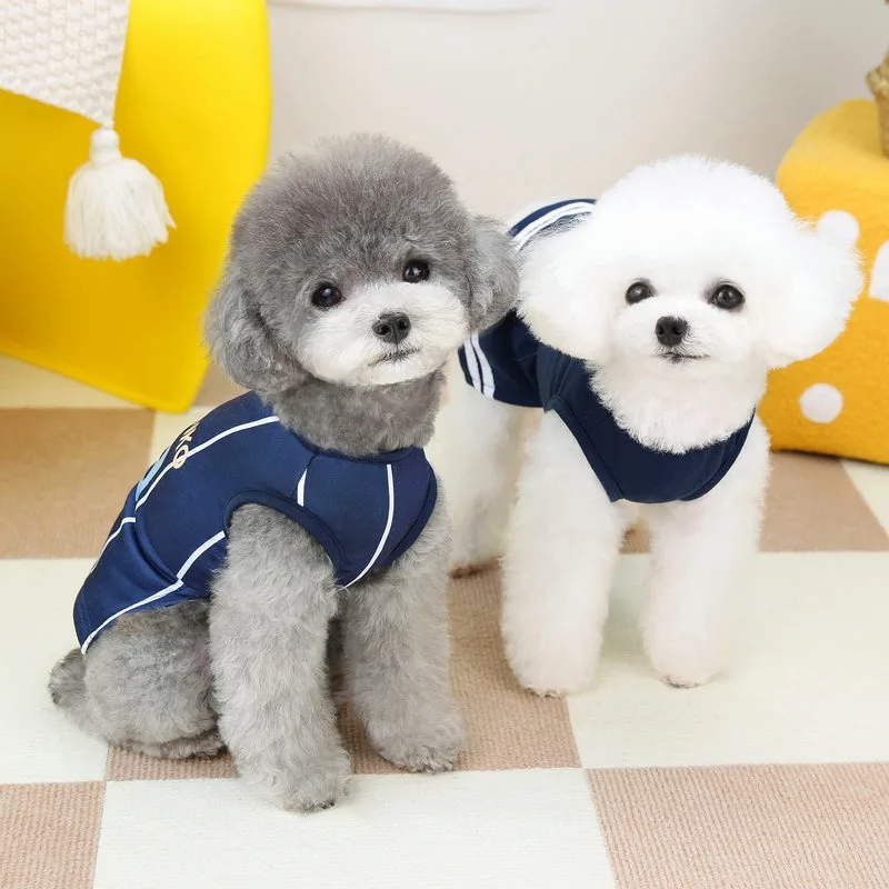 Pet Couple Clothes Spring Summer Teddy Basketball Team Jerseys Puppy Mesh Vest Yorkshire Dress Fashionable Dog Clothes