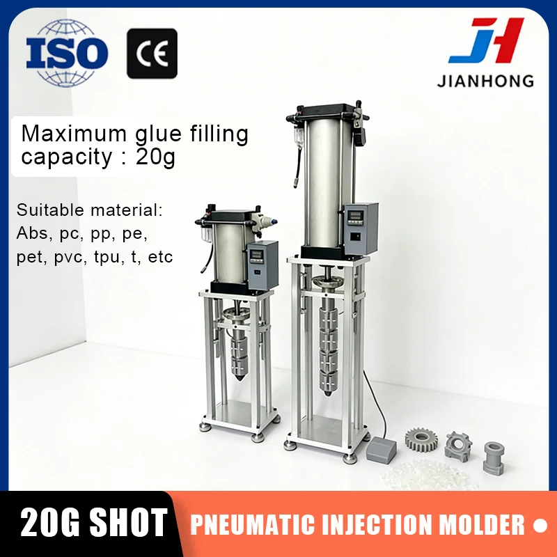 20g Desktop Polymer Plastic Injection Molding Machine Injection Pneumatic ABS Molding Machine Plastic Vertical Molding Machine