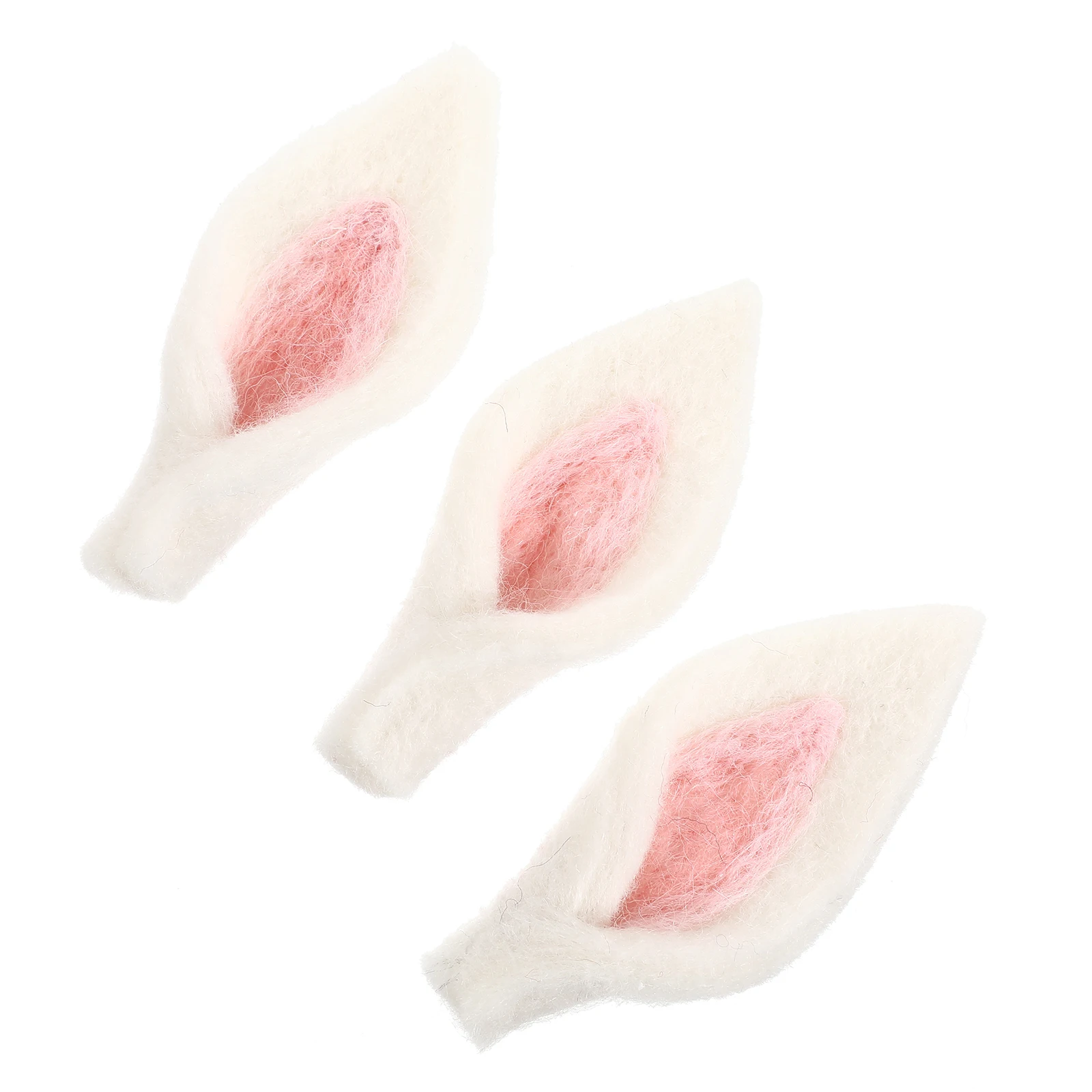 

10pcs Felt Rabbit Ear Hair Accessories DIY Supplies Safe Comfortable Easter Decorations Clothes Shoes Bag Multipurpose Gifts