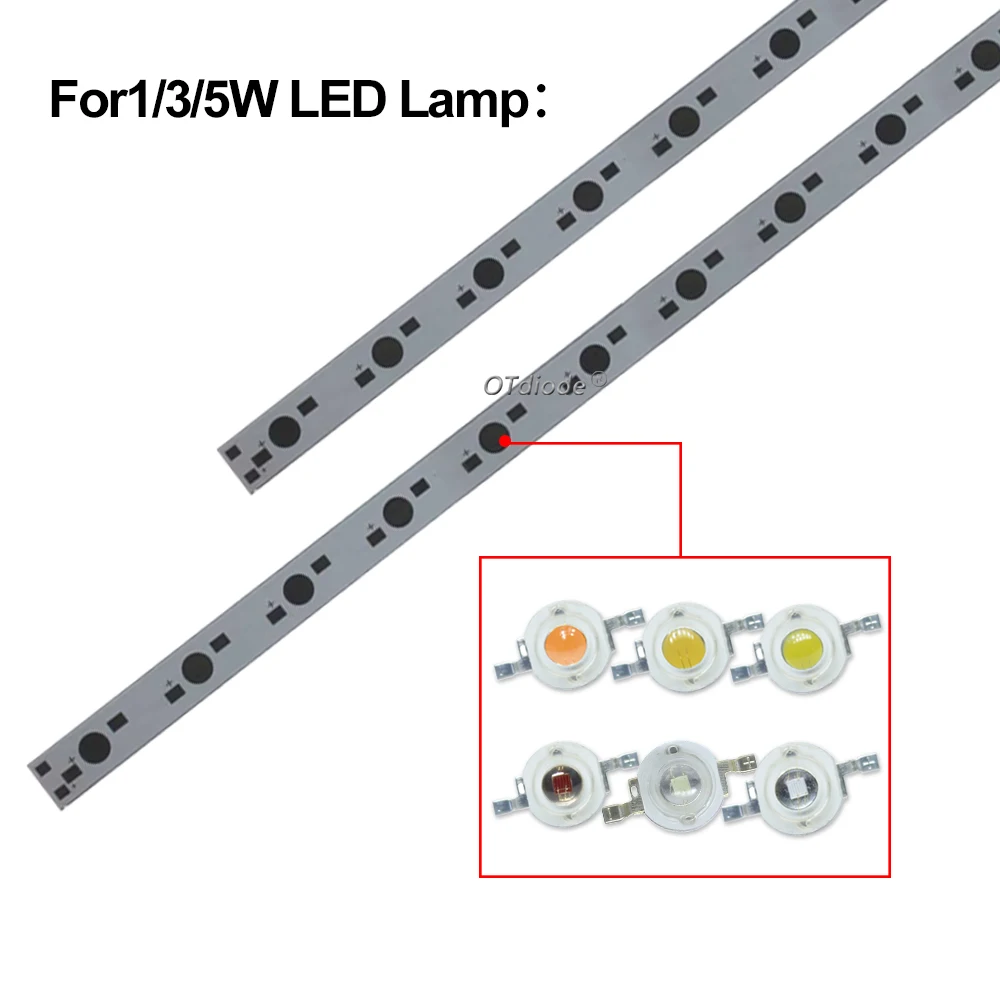 PCB 10 واط 30 واط LED 36 واط الألومنيوم قاعدة لوحة 500 مللي متر * 10 مللي متر 300*10 مللي متر 12 واط 50 واط مستطيل مصباح pcb ل عالية الطاقة LED أضواء accessory بها بنفسك الإكسسوارات