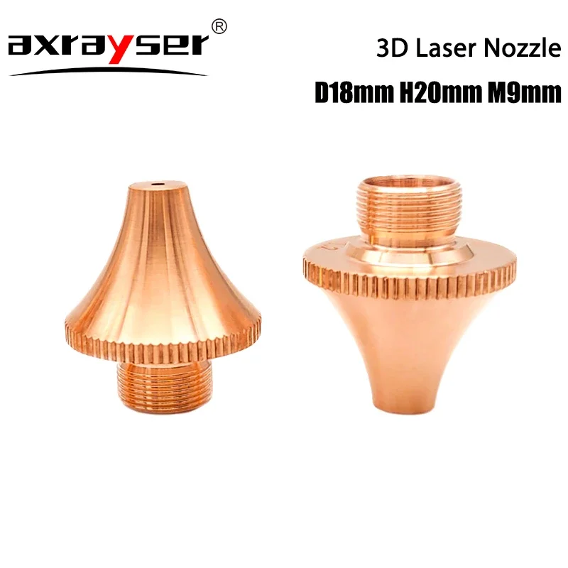 3D Laser Nozzles M9 D18 H20 Single/Double Layer Fiber Cutting Machine Parts for Raytools Bodor WSX HAN'S Precitec Cutting Head