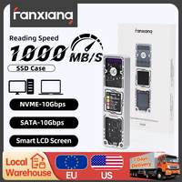 [EU/US Ship]Fanxiang MD86 M.2 NVME/SATA SSD Enclosure 10 Gbps USB 3.2 Gen 2 SSD USB Adapter/Reader Supports M/B+M Keys/2230/2280