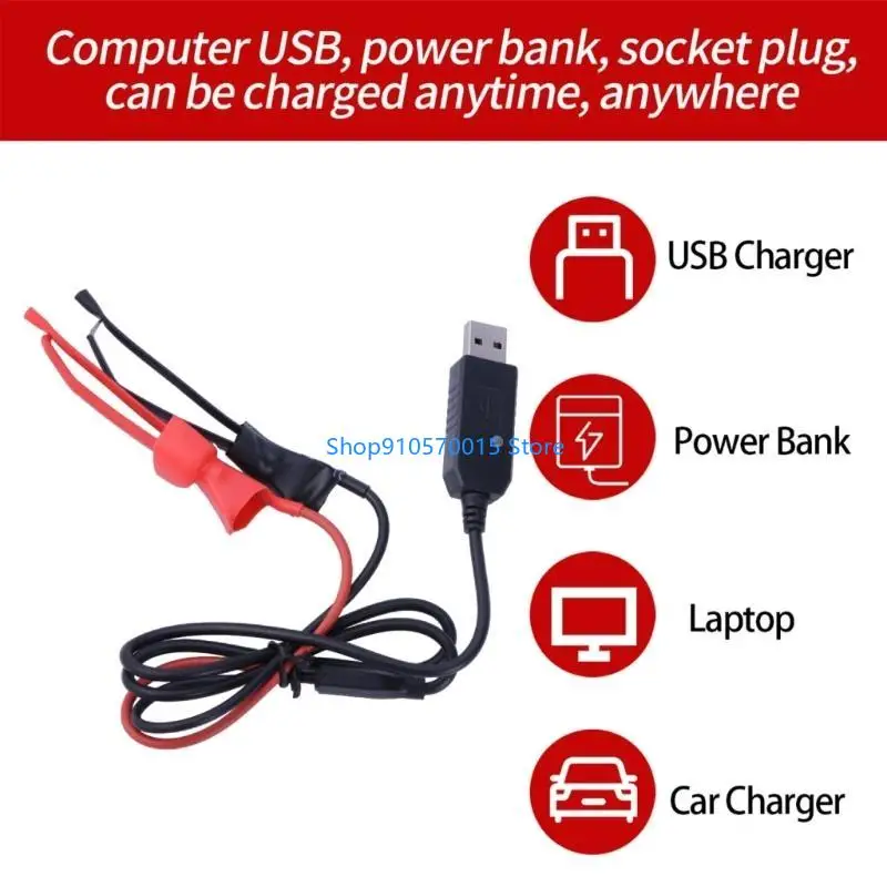 B95C USB ładowarka do UV-5R UV-82 BF-888S Tyt-RETEVIS Dwukierunkowy zacisk ładowania transceiila radiowego z światłem — zdjęcie produktu 2