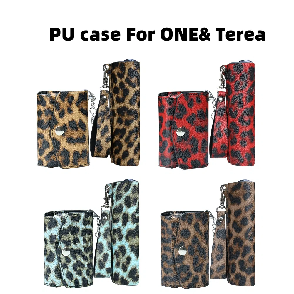 Leopard PU Case With Stick Bag For I Luma one Fashionable Protective DIY Cover For IQS Terea