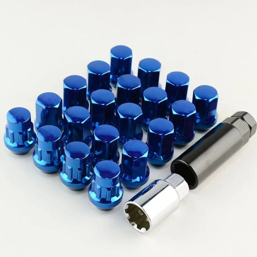 

20pc Wheel Lock Nuts Racing Lug Nuts M12*1.5 M12*1.25 Closed End Lug Nut For Honda Toyota For Ford Mitsubishi Car Accessories