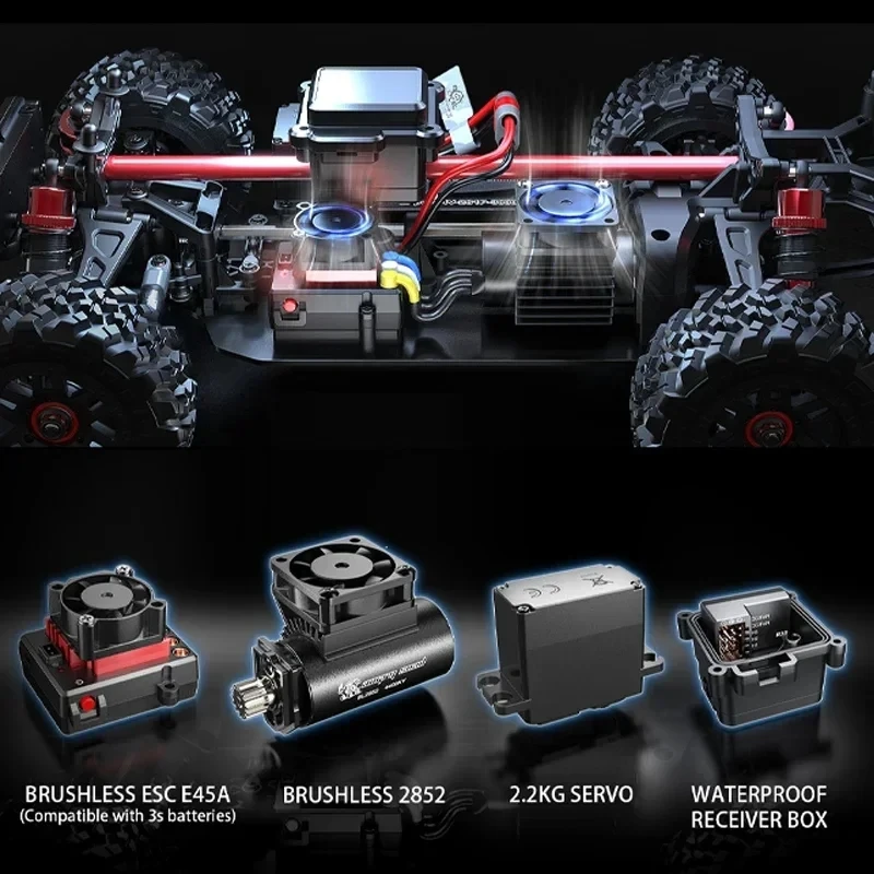 MJX 14209 1：14 4WD RC Car Off-road Racing High Speed Brushless 2.4G Remote Control Cars RC Truck 43km/H Truck For Electric Toy