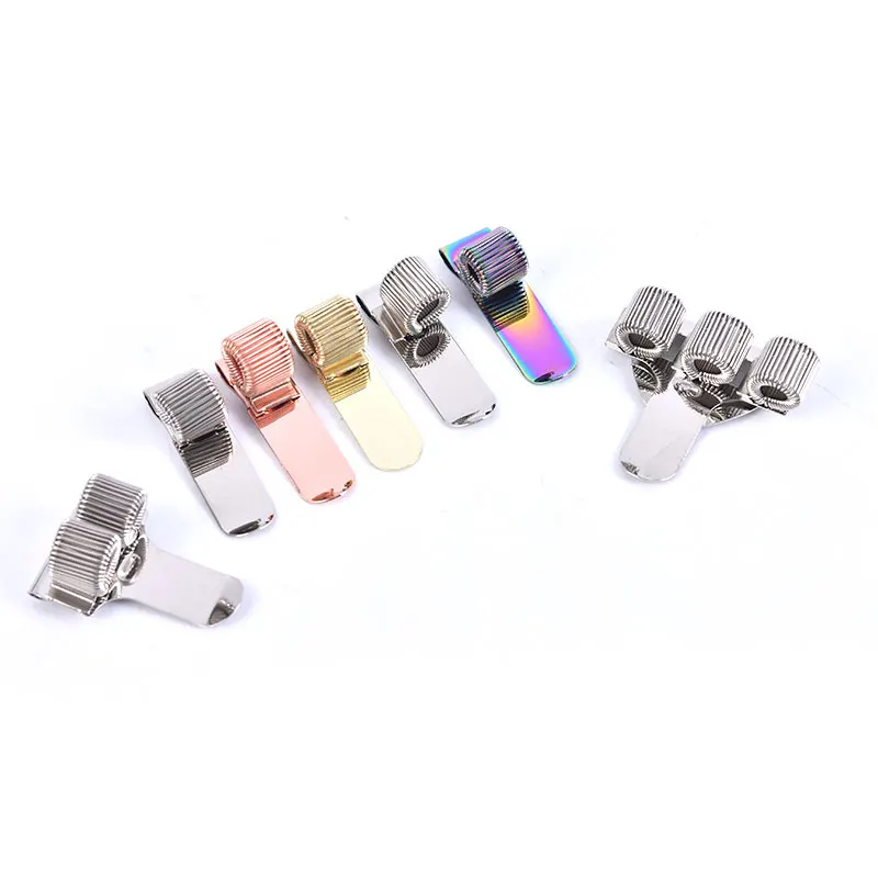 1PC Single/Double/Triple Hole Metal Spring Pen Holder With Pocket Clip Doctors Nurse Uniform Pen Holders Office Supplies