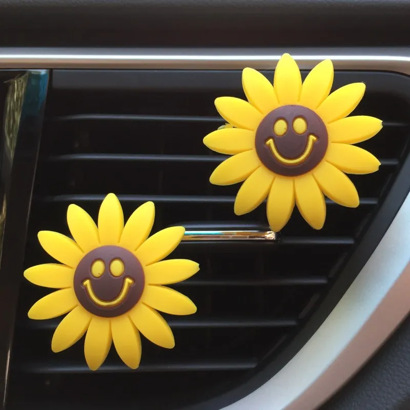 Car Air Outlet Fragrant Perfume Clip Sunflower Car Air Outlet Fragrant Perfume Clip Air Freshener Diffuser Car Accessories