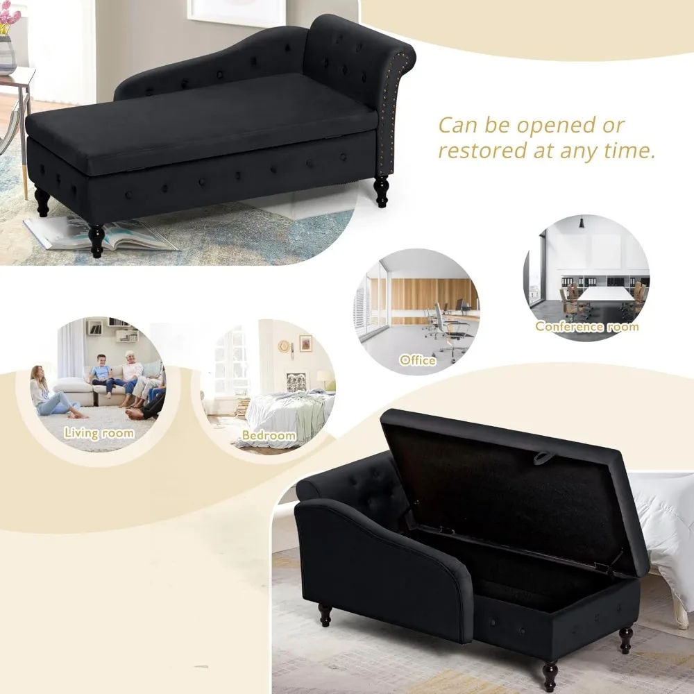 صالة تشيس مع مسند للذراع اليمنى ووسادة قطنية، أريكة صالة معنقدة بأزرار مع مساحة تخزين، كرسي صالة داخلي، منجد حديث على شكل حرف V