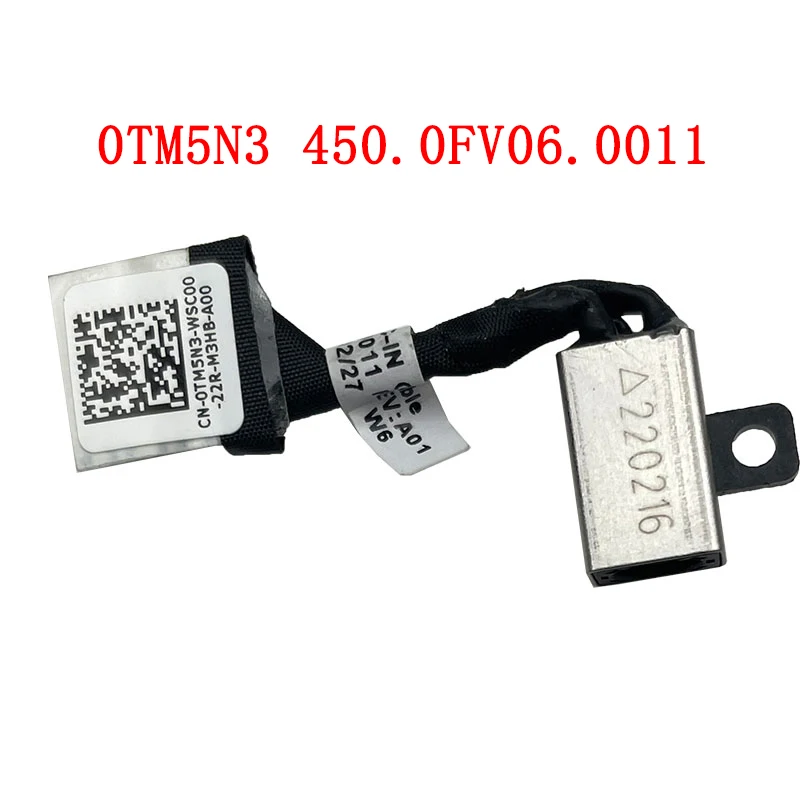 مقبس طاقة تيار مستمر متوفر في كابل لجهاز Dell Latitude 3400 3500 Inspiron 5584 5583 P86F P85F DC-IN 0TM5N3 450.0FV06.0011