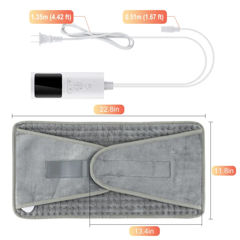 

Multifunctional Heating Pad For Physiotherapy Electric Blanket Heated Waist Support Belt 9 Gear Temperature Adjustment4 Heat Pad