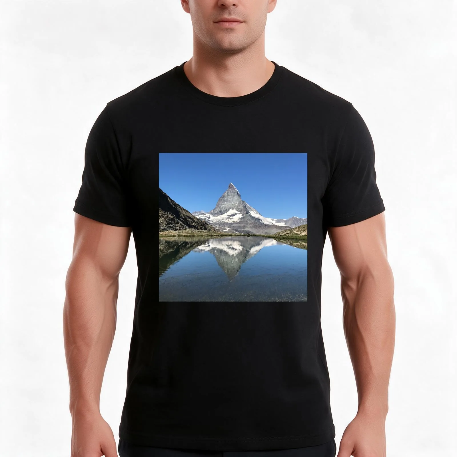 Matterhorn T-Shirt Summer Casual Cotton Tee Oversized Streetwear Tops Vintage Graphic Print Loose Fit Short Sleeve