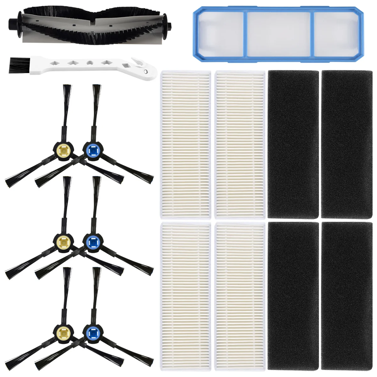 Kit de accesorios de repuesto para ILife A7, A9S, V8, V8S, X750, X785, X800, V80, Silvercrest, SSR1, Ssra1, Robot aspirador