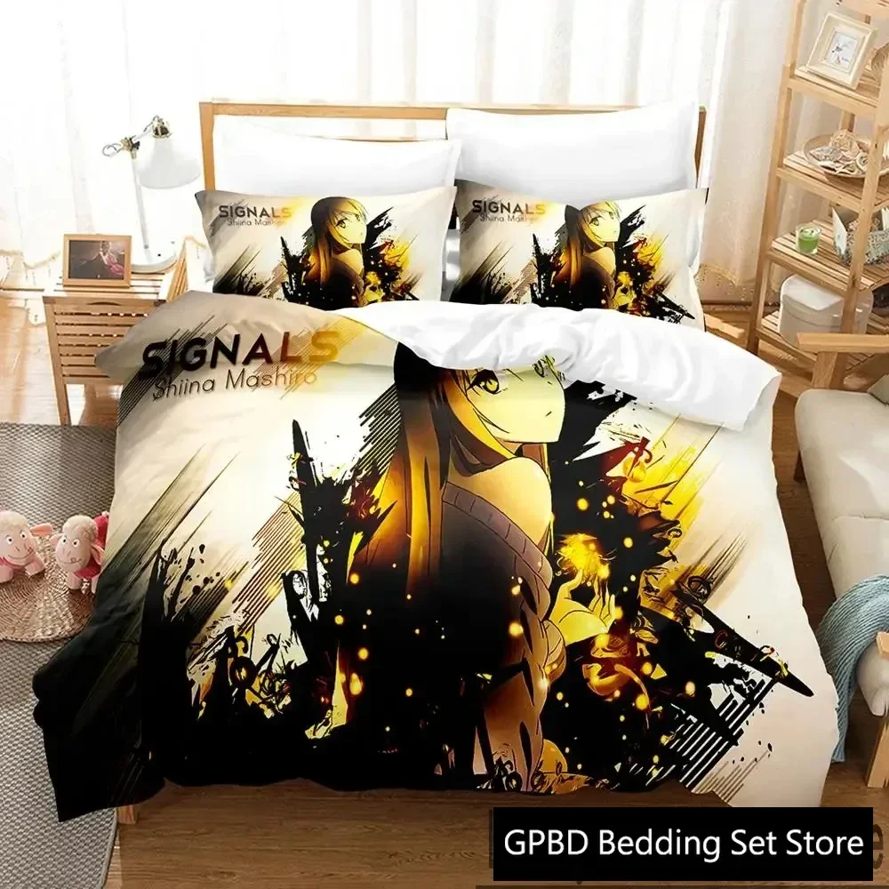 Anime The Pet Girl of Sakurasou Mashiro Shiina Bedding Set Boys Girls Twin Queen King Size Duvet Cover Pillowcase Bed boys Adult