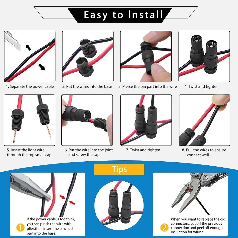 Low Voltage Fastlock Piercing Connector With Piercing Type Waterproof Crimp Wiring Terminal Quick Puncture Connector