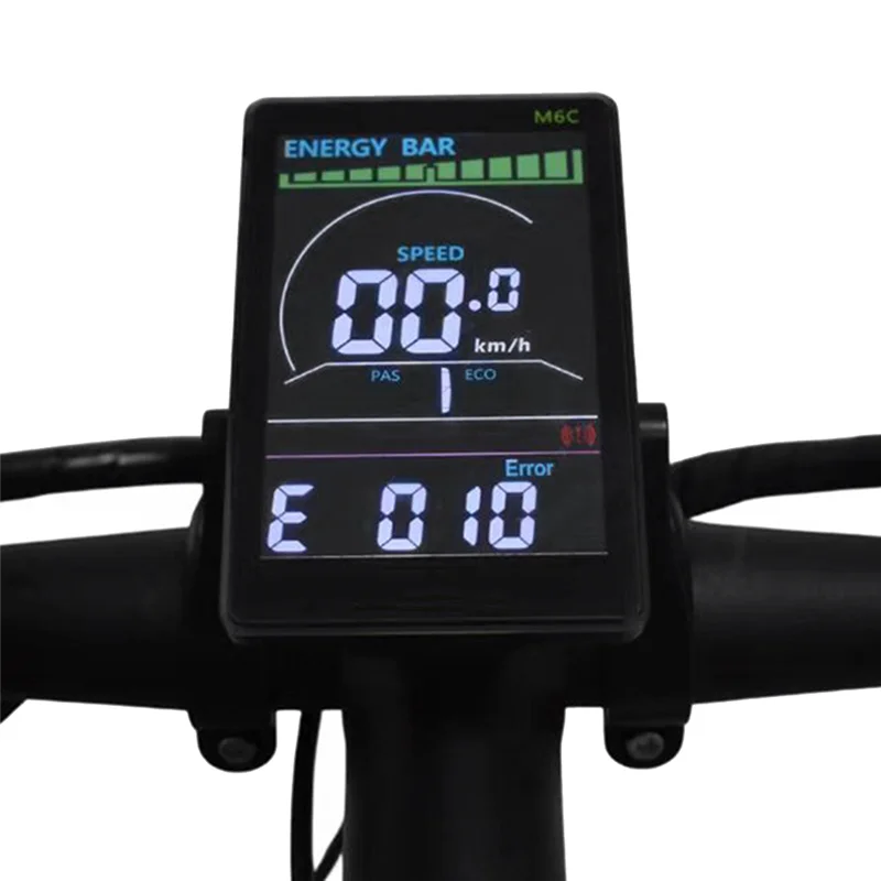 M6C Electric Bike LCD Display Meter 24V-60V E Scooter LCD Panel Color Screen with USB for Mountain Electric Bike(5PIN) HYP