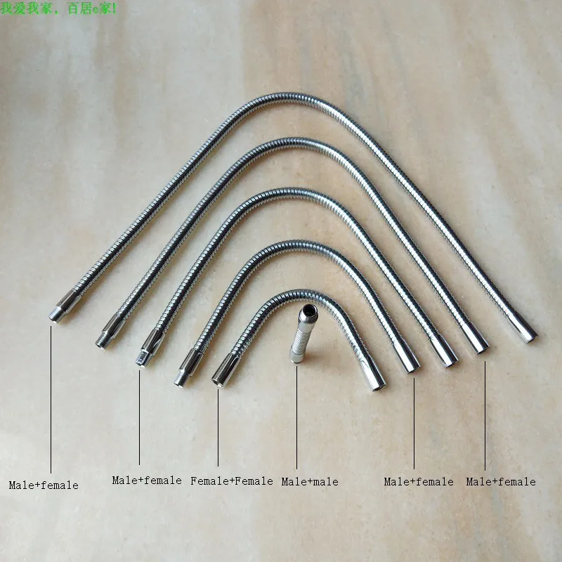 M10 led معقوفة led حامل مرن مصباح M10 ذكر + أنثى كروم خرطوم معدني العالمي أنبوبة لينة أنابيب معدنية اعوج لتقوم بها بنفسك