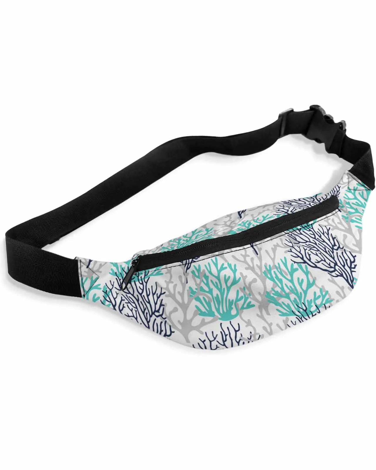 Marine Coral Deep Blue Duck Green Gray Phone Belt Bag Wallet Pouch Waterproof Banana Hip Bags Waist Bag Fanny Pack for Women Men