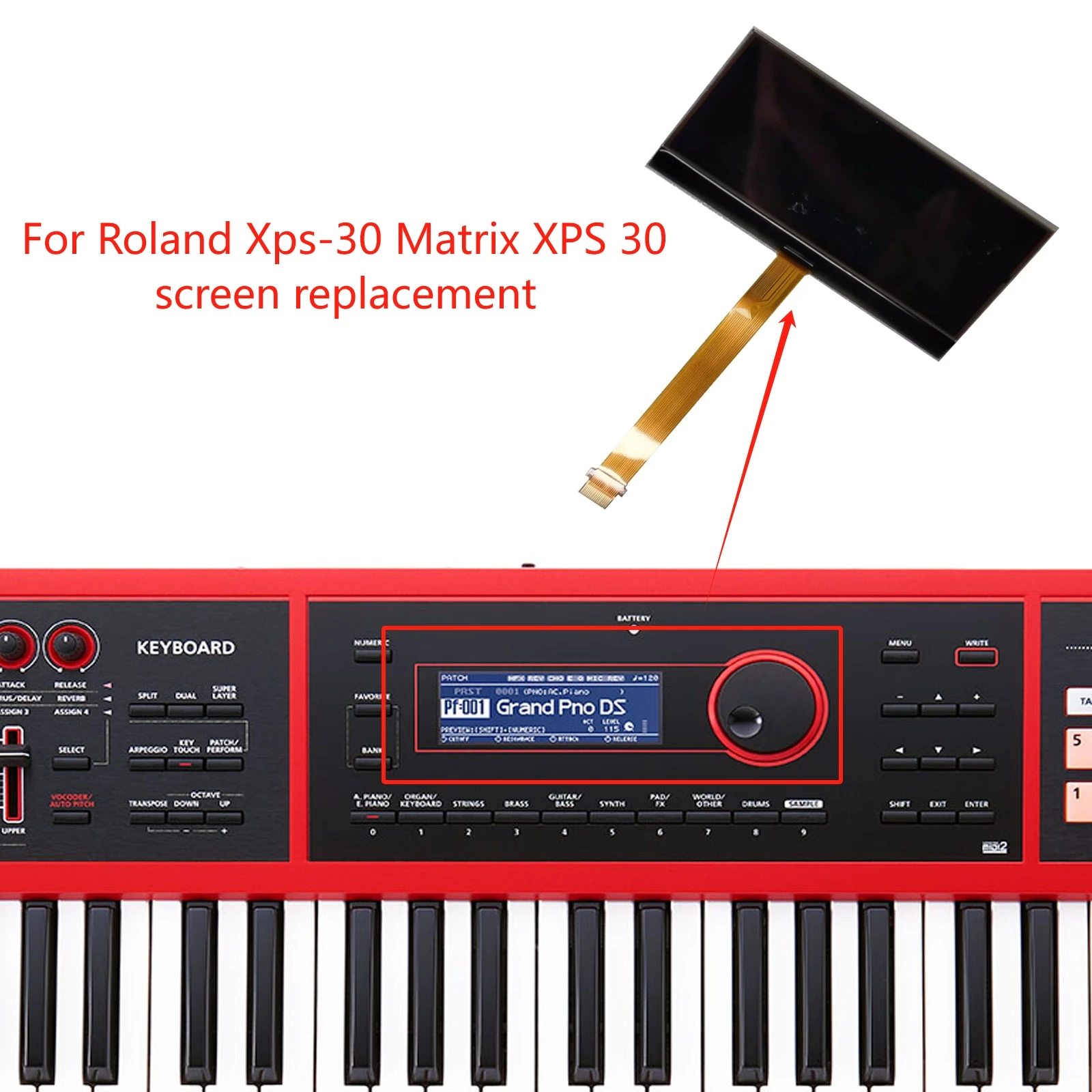 Original LCD Display for Roland Xps-30 Matrix XPS 30 replacement