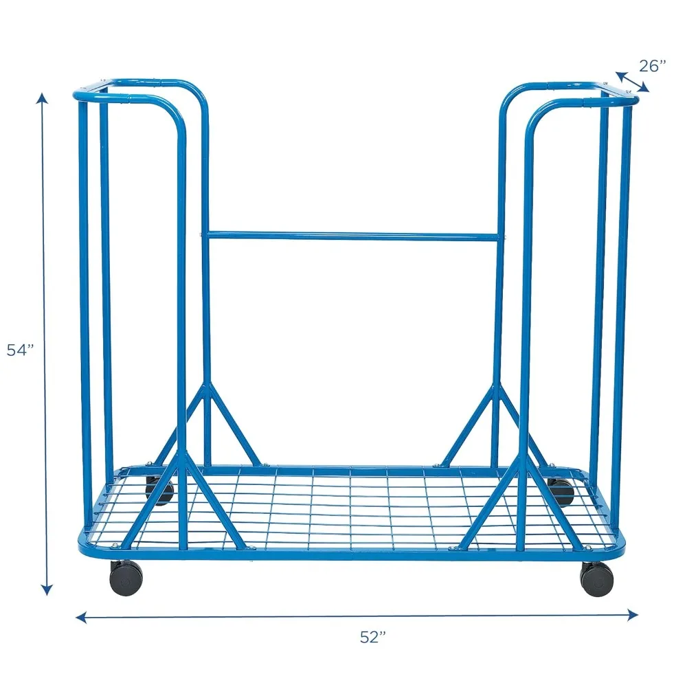 منظم عربة الفصول الدراسية المحمول، حل تخزين متنقل لسجادات القيلولة ومعدات اللعب الناعمة، عربة دوارة للنوم والشاي #2