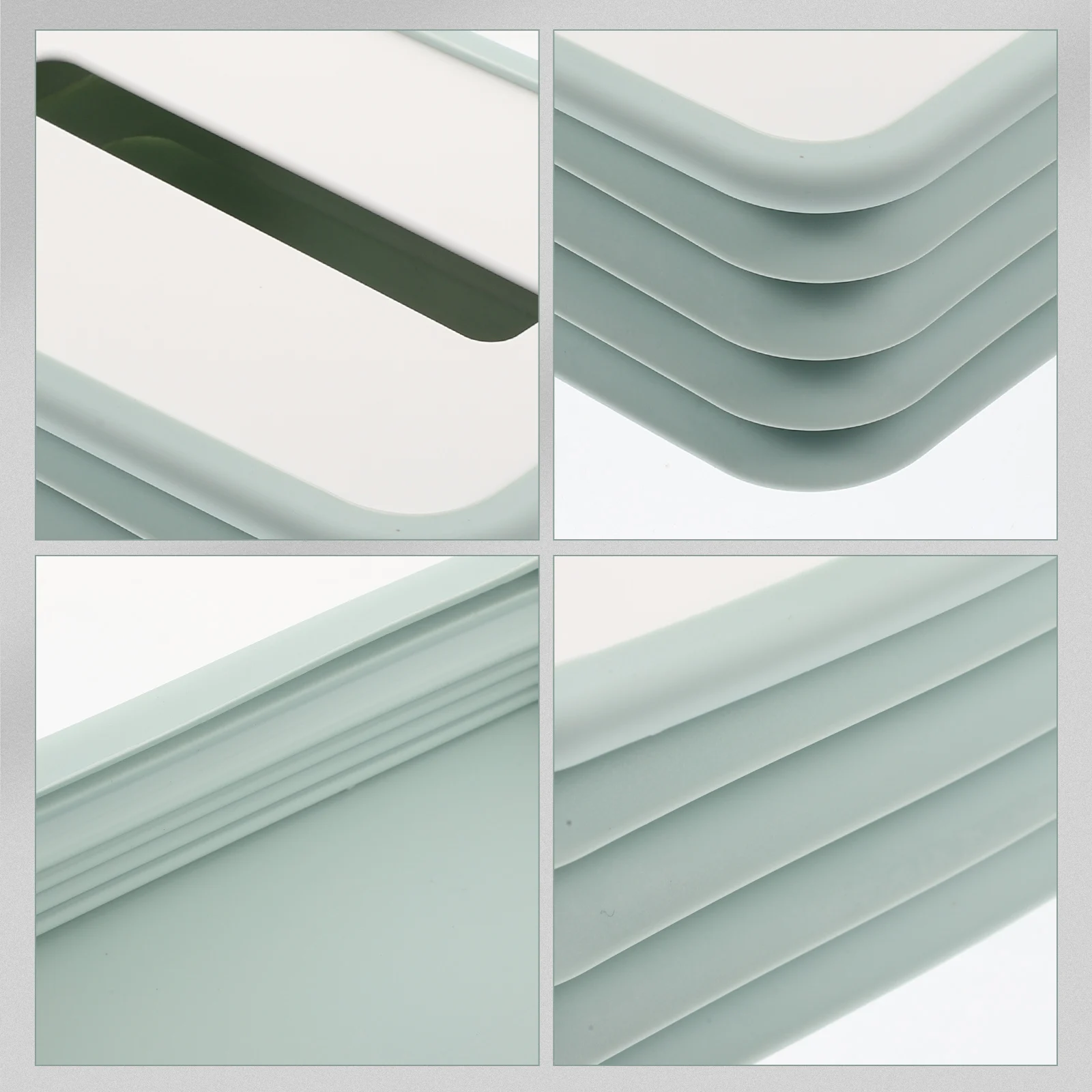 

Folding Silicone Tissue Box Napkin Holder Practical Tissue Storage Case for Car Office Bedroom Living Room Paper Towel