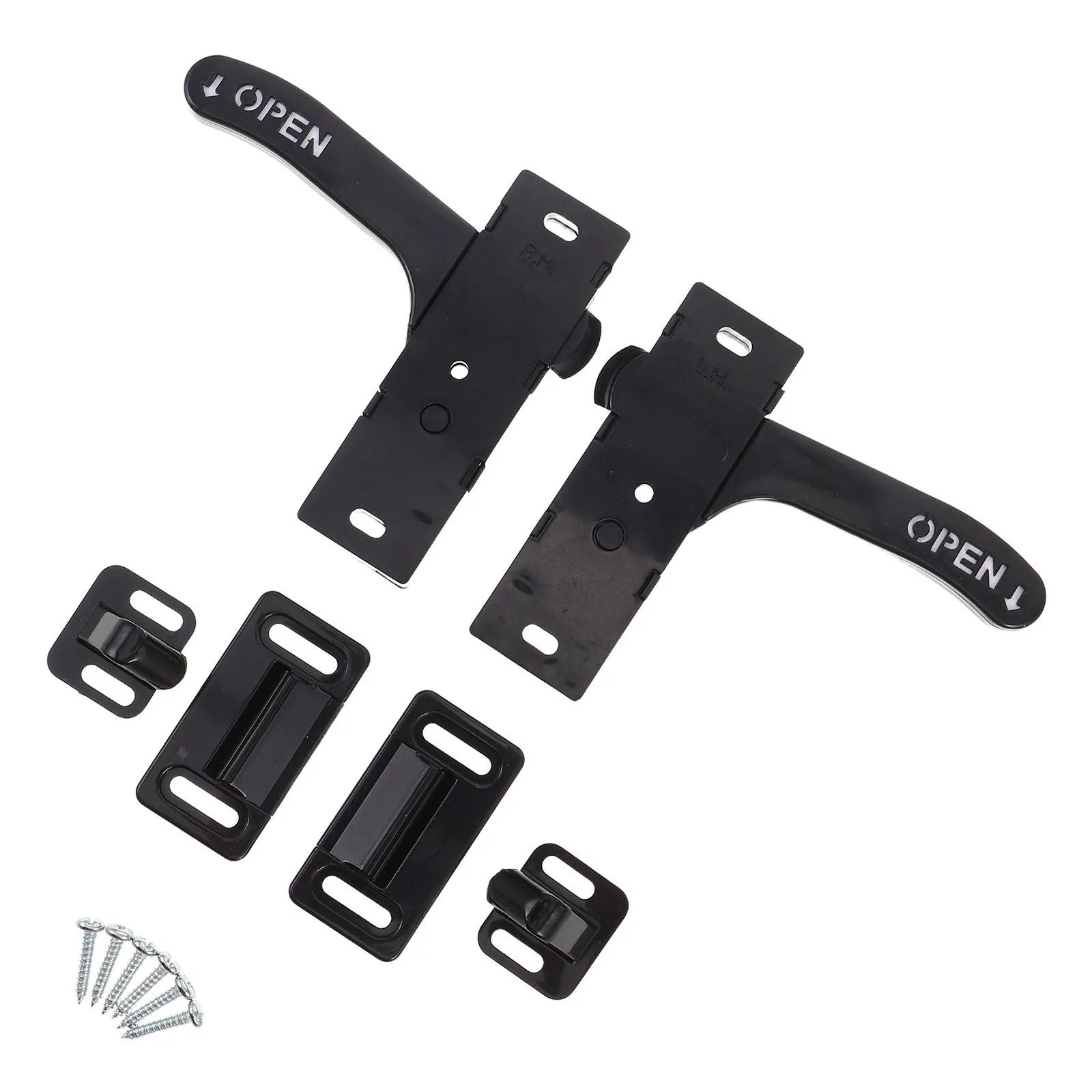 

2 Sets RV Screen Accessories for Trailer Replacement Door Latch Retainer Abs Camper Parts Travel Latches Rvs