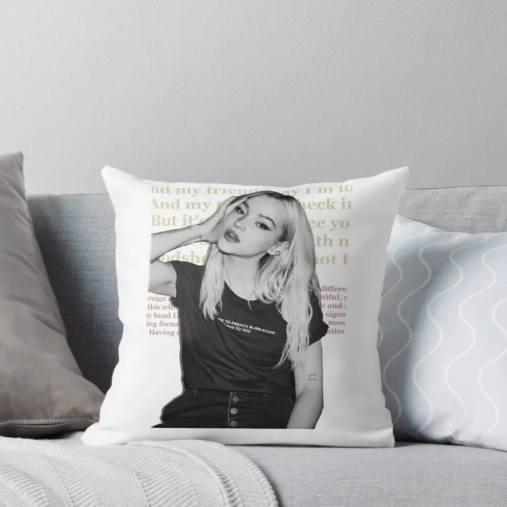 Dove Cameron - Bloodshot Throw Pillow christmas ornaments 2025 Marble Cushion Cover Sofa Decorative Covers pillow