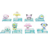 8PCS/set Sanrio Ice ​Hello Kitty​​ ​​My Melody​​ Cinnamoroll​​ Blind Box Toy Handmade Desktop Ornament Anime Peripheral Gifts