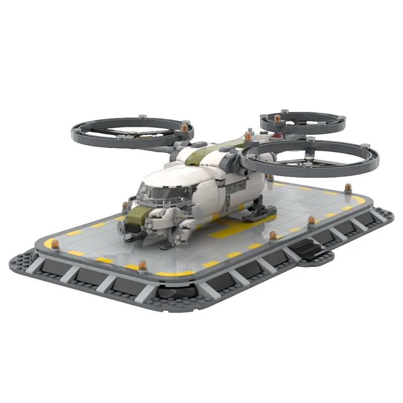 321pcs MOC Icons Cormorant Landing Pad Model Building Blocks Christmas Gift Architecture Toy DIY Education Birthday Creative