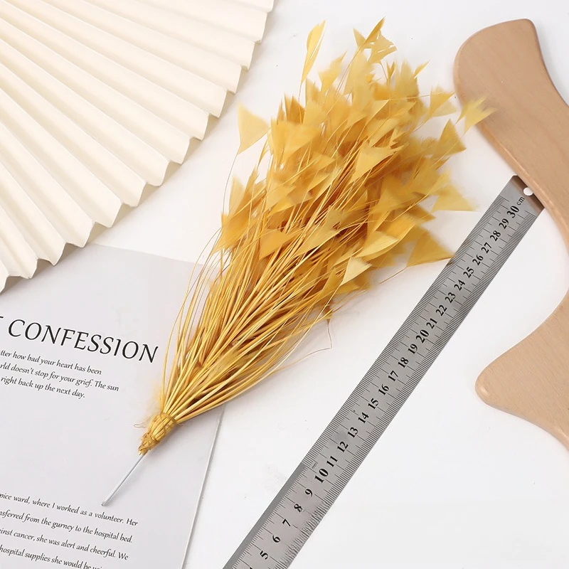 

Feather Headdress Triangle Wire Flower Stage Performance Supplies Hairpin Accessories Hat Flower Multi-color Optional Feather