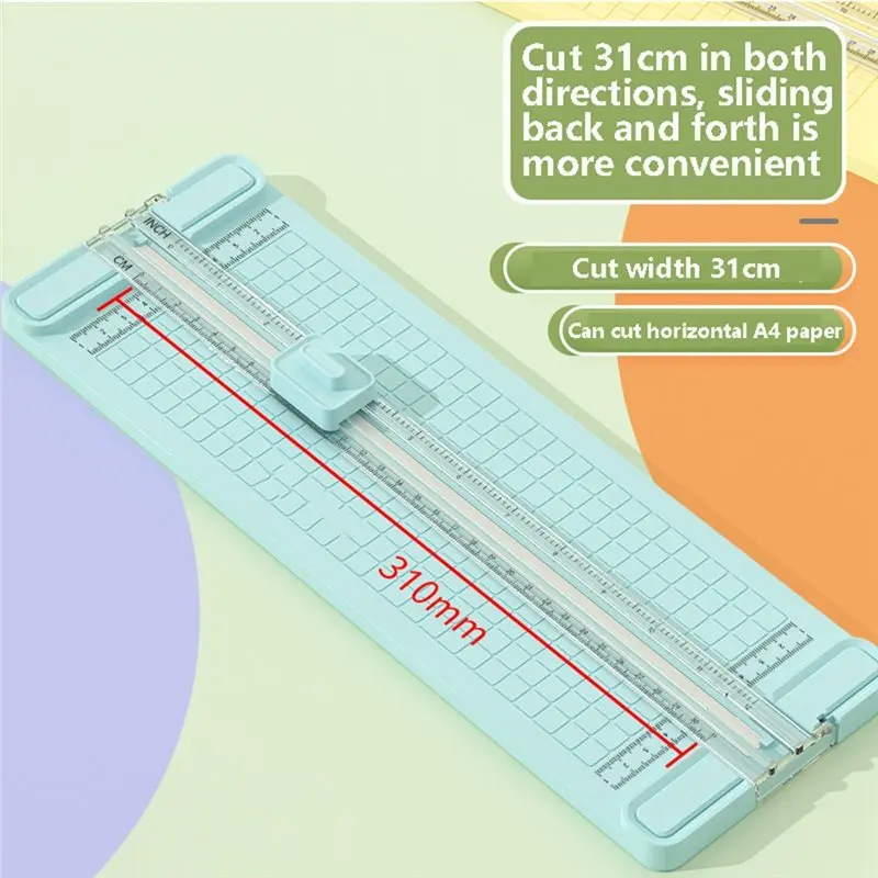 A86P-4 في 1 قاطعة ورق ثنائية الاتجاه، قاطعة ورق مكتبية يدوية، إرسال 4 رؤوس قاطعة، تصميم للمدارس والمكاتب والمنازل