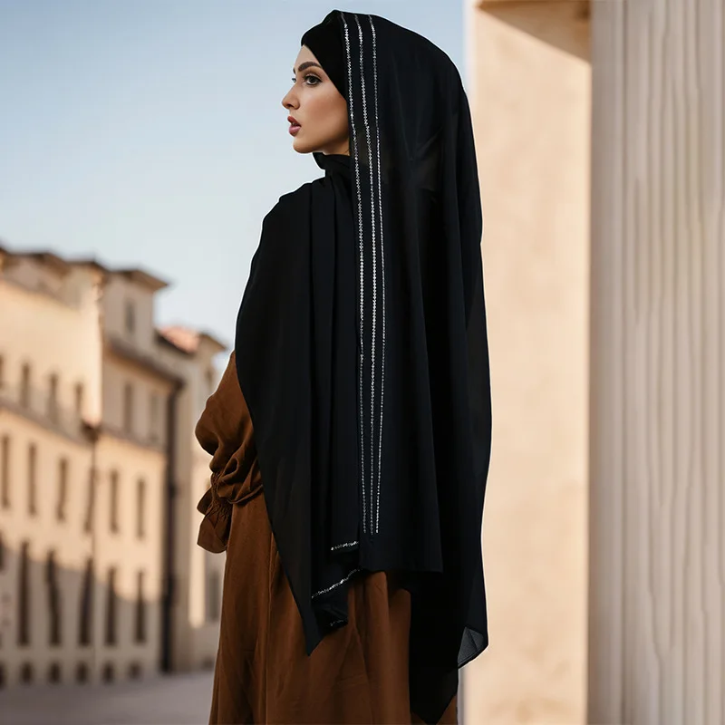 

Новое длинное полотенце, универсальный шарф с горячими бриллиантами, модный темпераментный декоративный платок для сумки Z158