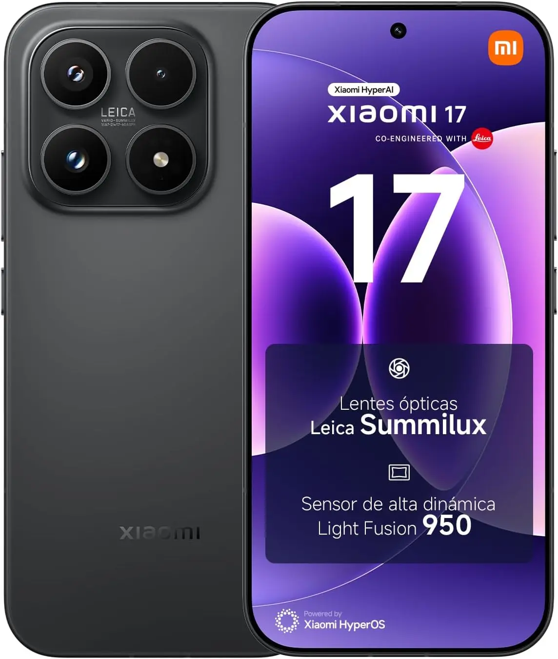 Smartphone XIAOMI 17 5G NFC, objectifs optiques Leica Summilux, Snapdragon 8 Elite Gen 5, HyperAI