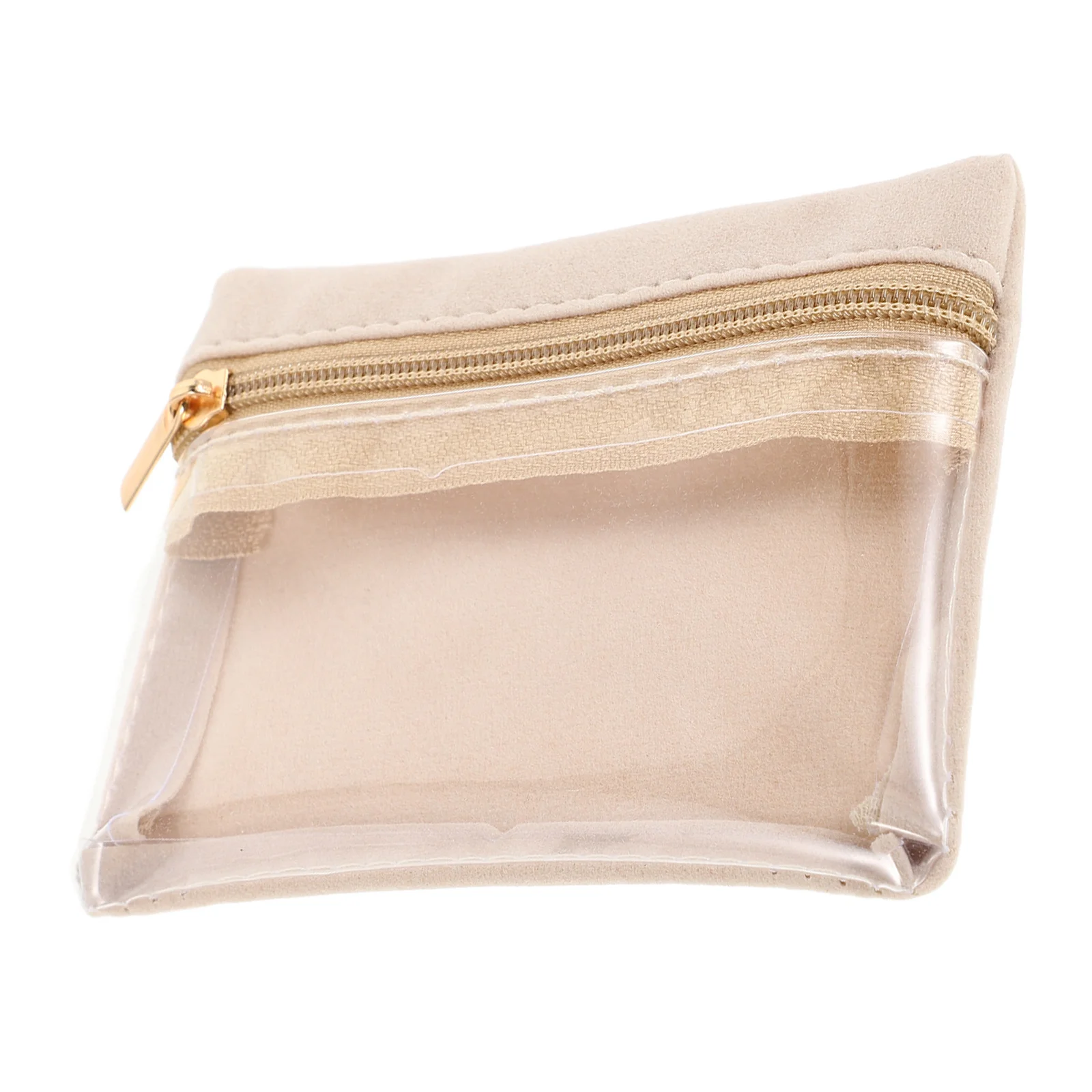 

Дорожная мини-сумка для хранения ювелирных изделий, прозрачная сумка-органайзер с карманом на молнии для серег, колец, браслетов, аксессуаров