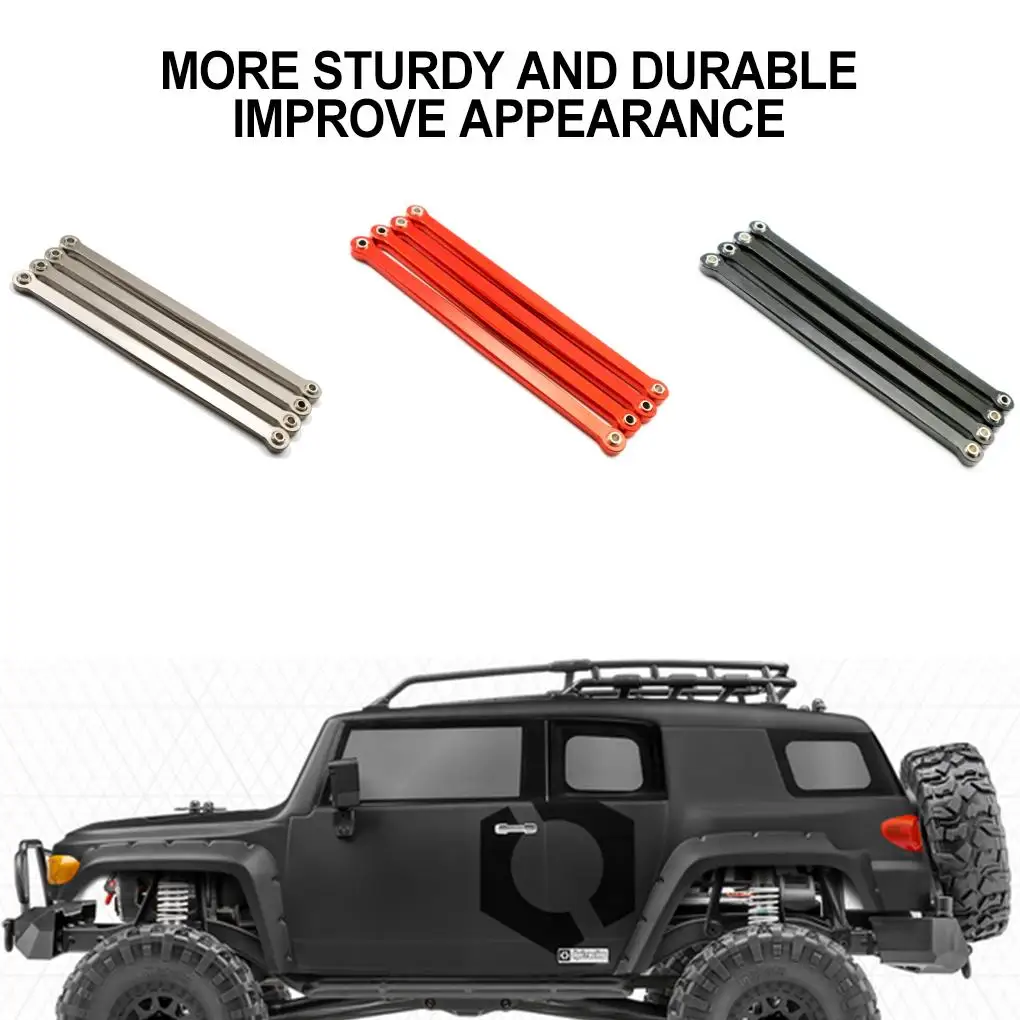 4pcs 1/10 Steering Link Rod Set RC Upgrade Part Aluminum Alloy Wheelbase Rc Steering Link Rod Set For HPI VENTURE RC Car Part