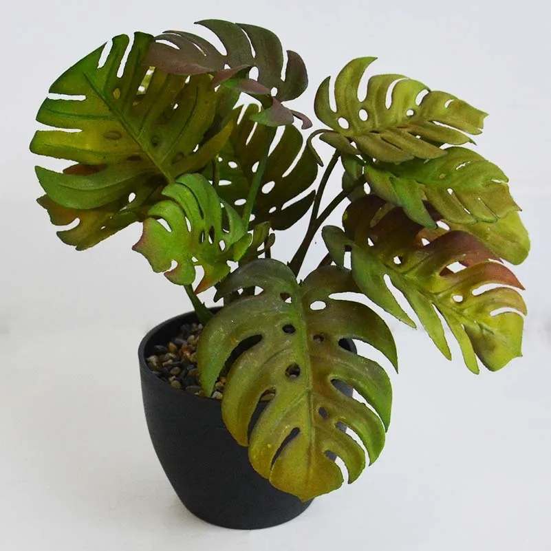 1PCS Artificial turtle back leaves advanced simulation fake plant turtle back leaves creative simulation plant pot