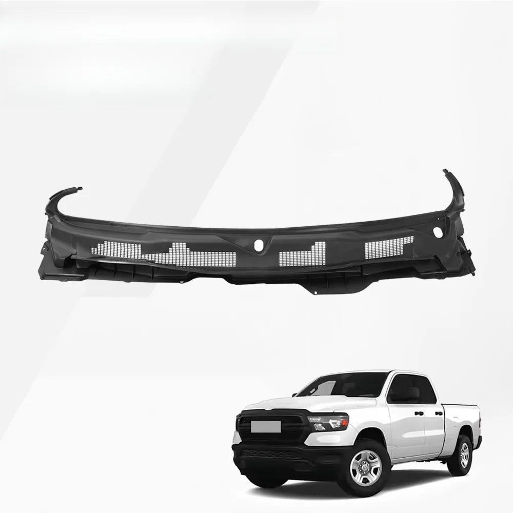 

Front Grille Wiper Cowl Windshield Panel For 2009-2024 Dodge Ram 1500 2500 3500