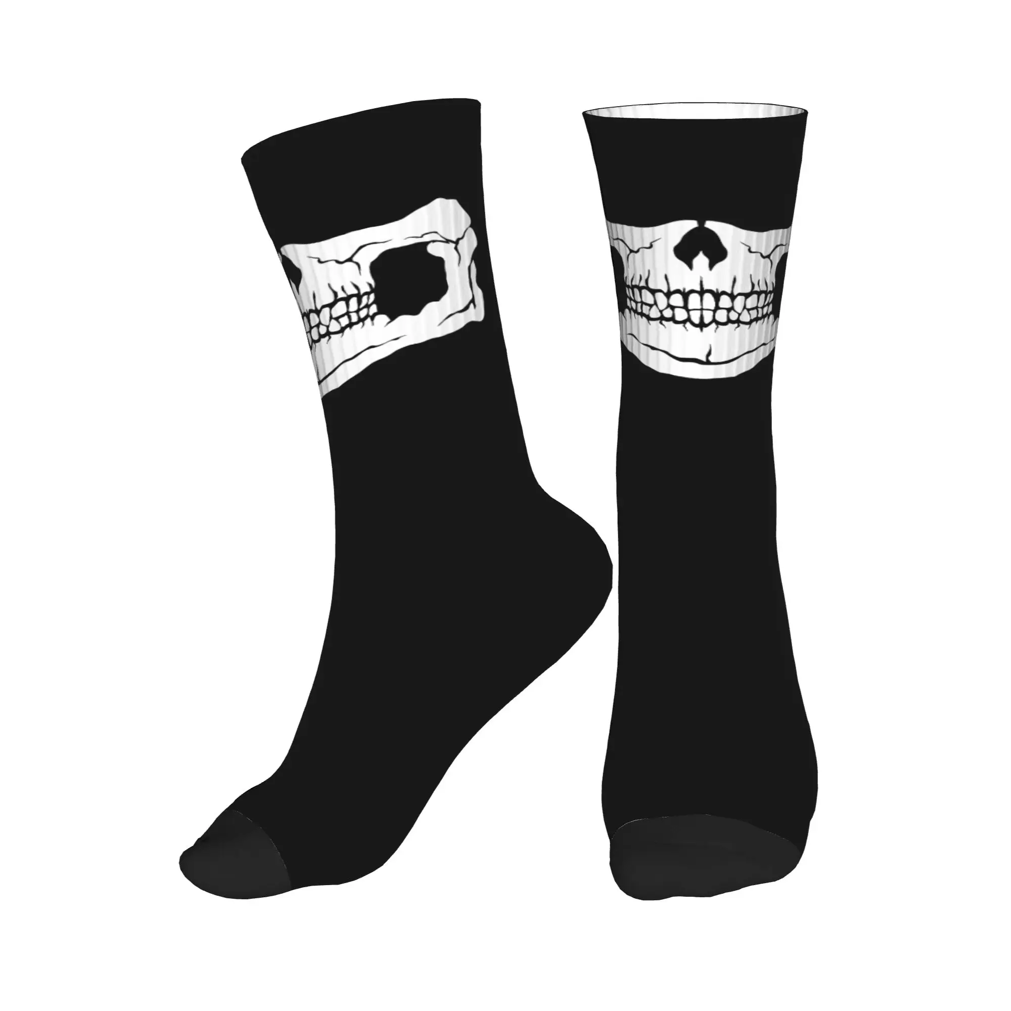 

Novelty Printed Horror Skeleton Halloween Skull Socks for Women Men Stretchy Summer Autumn Winter Crew Socks